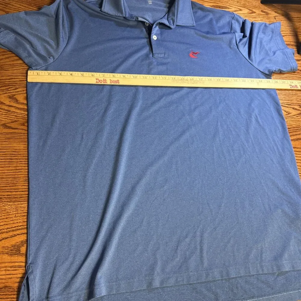 Caves Valley RLX Ralph Lauren Golf Polo Shirt Men's XL Blue Performance Stretch